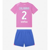 AC Milan Davide Calabria #2 3rd trikot Kinder 2023-24 Kurzarm (+ Kurze Hosen)
